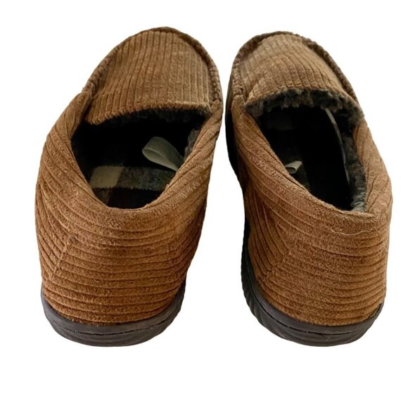 Dearfoams Men's Niles Corduroy Moccasin Slipper Size Small US 7-8 NEW - Picture 5 of 8